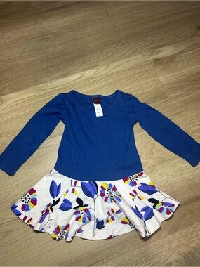 Tea Collection Blue Crewneck Baby Tee